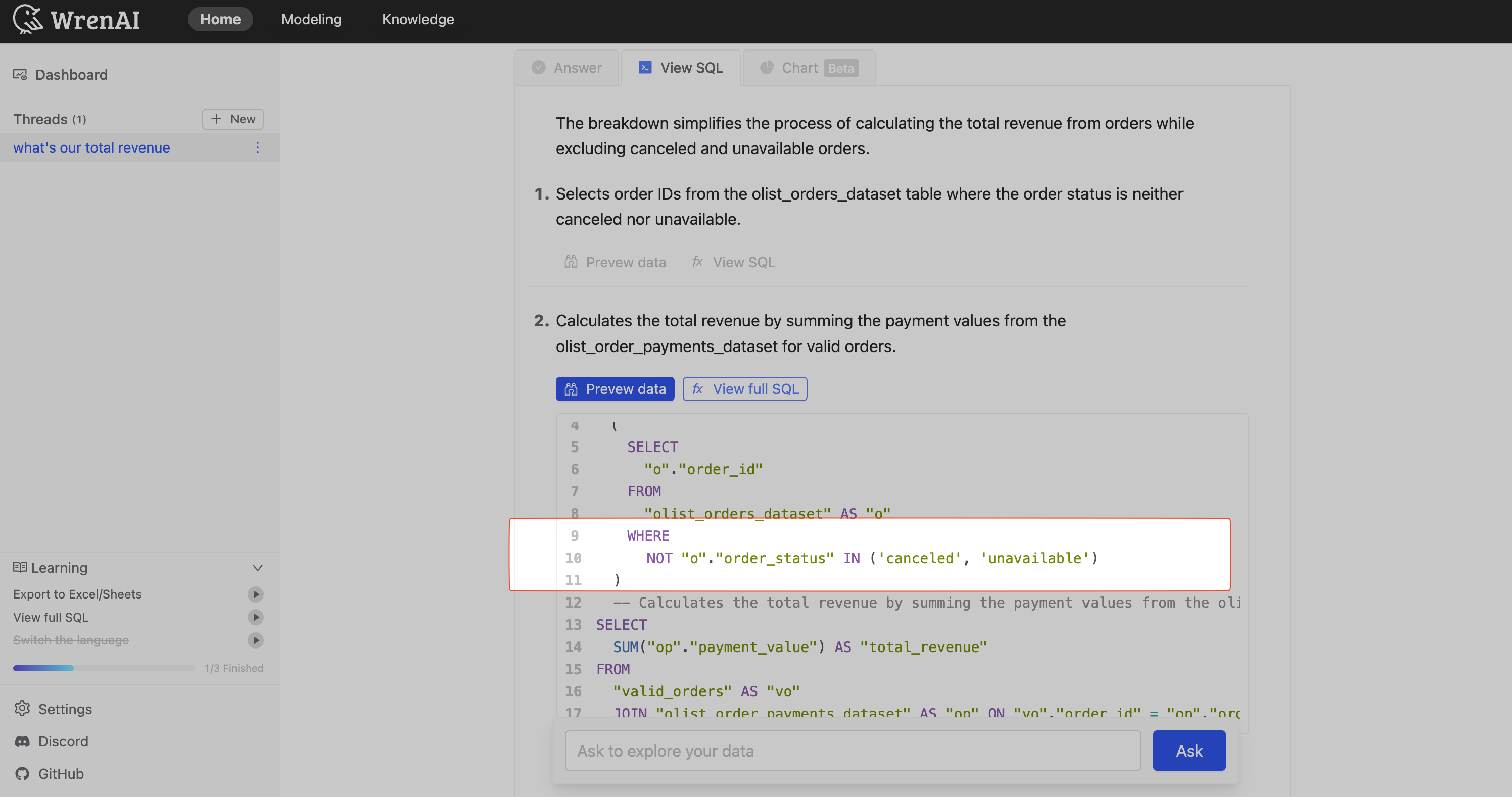 Global Instruction Example
